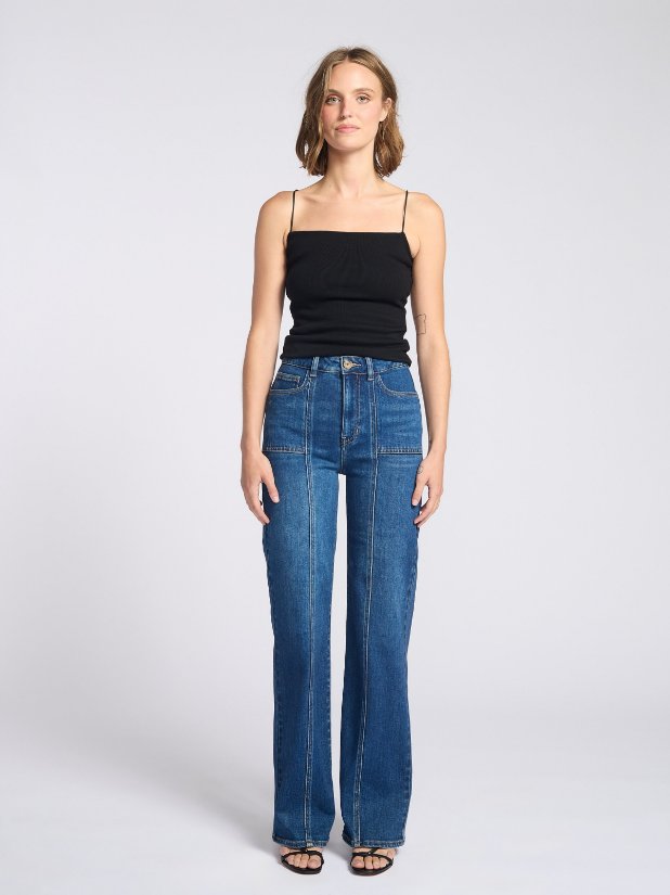 Picture of Camia A-Line With Front Long Seam Jean