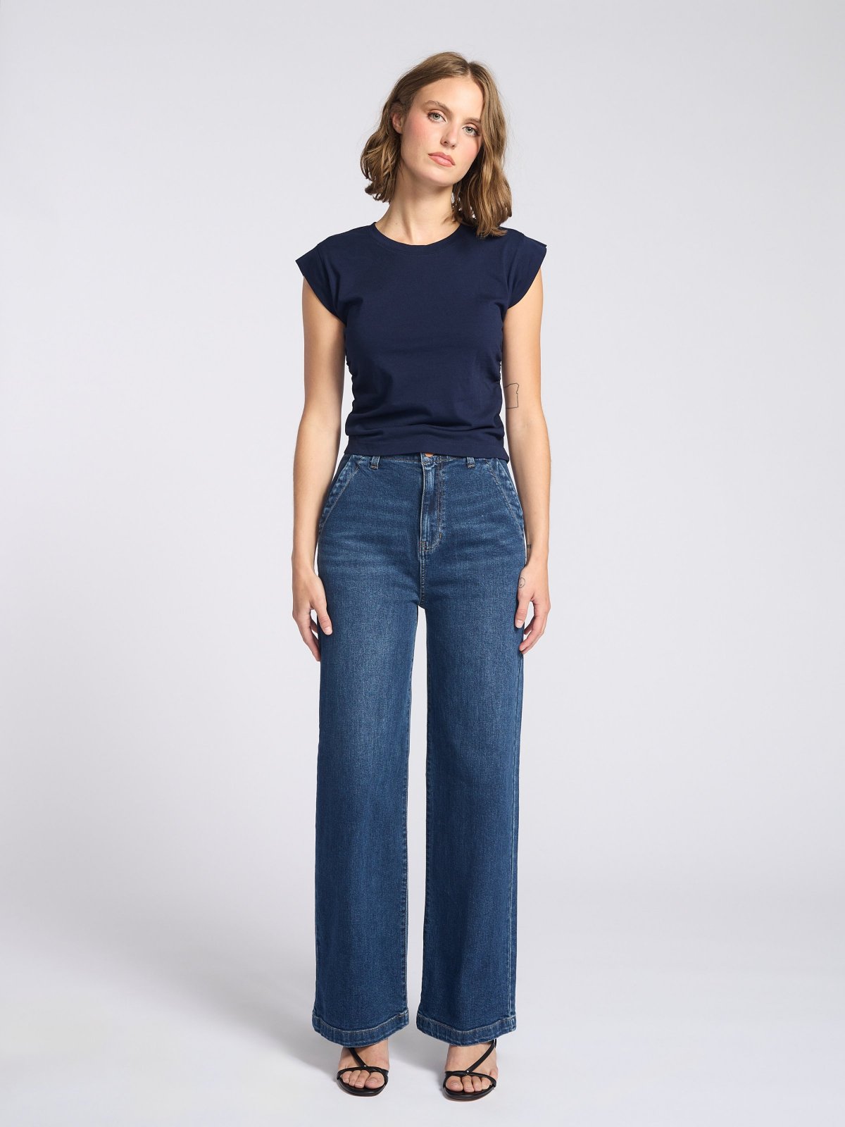 Picture of Gia High Rise Wide Leg Trouser Jean