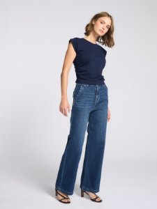Picture of Gia High Rise Wide Leg Trouser Jean